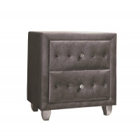 Coaster Furniture 205102 Deanna 2-drawer Rectangular Nightstand Grey